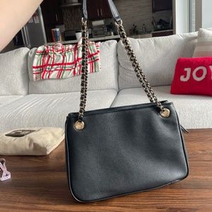 Black Leather Shoulder Bag